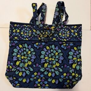 Blue Floral Vera Bradley Tote